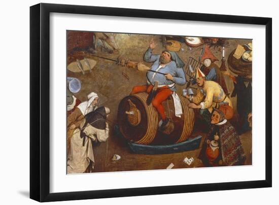 The Fight Between Carnival and Lent, 1559-Pieter Bruegel the Elder-Framed Giclee Print