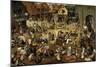 The Fight Between Carnival and Lent-Pieter Bruegel the Elder-Mounted Premium Giclee Print