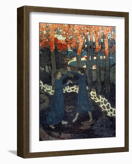 The Fight Between Jacob and the Angel-Maurice Denis-Framed Giclee Print