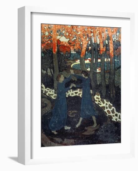The Fight Between Jacob and the Angel-Maurice Denis-Framed Giclee Print