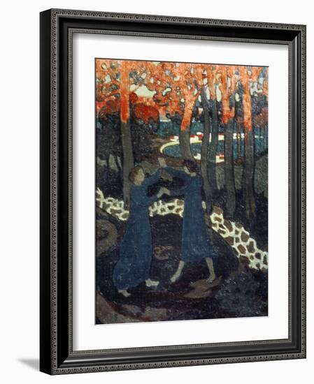 The Fight Between Jacob and the Angel-Maurice Denis-Framed Giclee Print