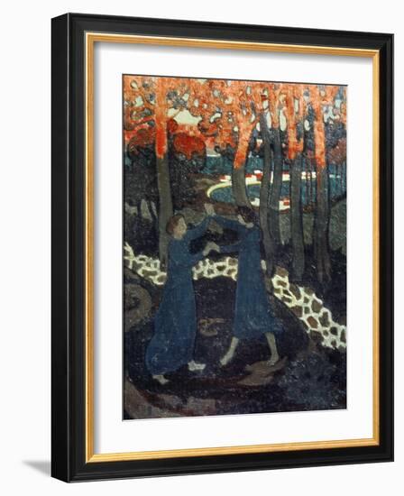 The Fight Between Jacob and the Angel-Maurice Denis-Framed Giclee Print