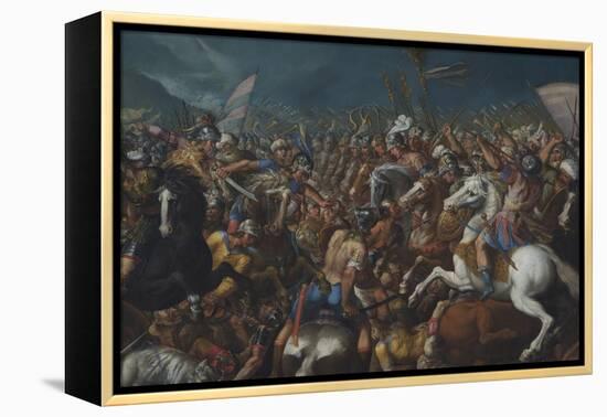 The Fight Between Scipio Africanus and Hannibal, C. 1616-1618-Bernardino Cesari-Framed Premier Image Canvas