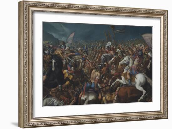 The Fight Between Scipio Africanus and Hannibal, C. 1616-1618-Bernardino Cesari-Framed Giclee Print