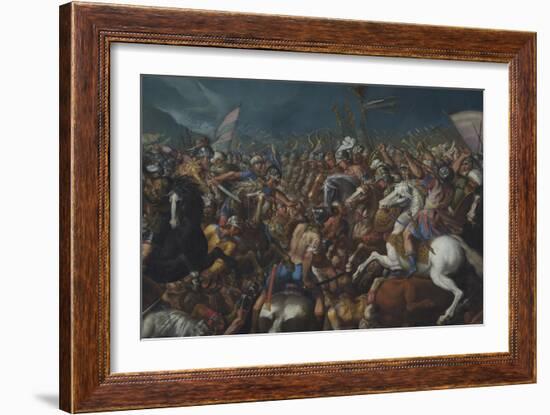 The Fight Between Scipio Africanus and Hannibal, C. 1616-1618-Bernardino Cesari-Framed Giclee Print