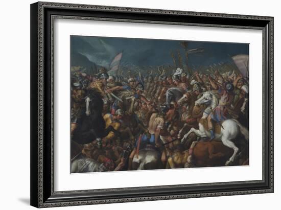 The Fight Between Scipio Africanus and Hannibal, C. 1616-1618-Bernardino Cesari-Framed Giclee Print