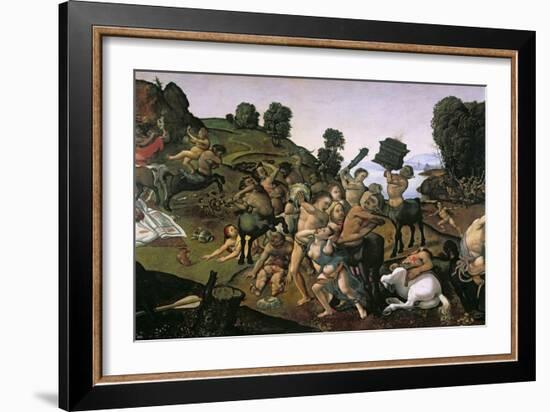 The Fight Between the Lapiths and the Centaurs-Piero di Cosimo-Framed Giclee Print