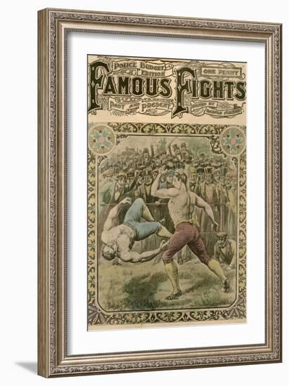 The Fight Between Tom Spring and Bill Neat, 1823-Pugnis-Framed Giclee Print