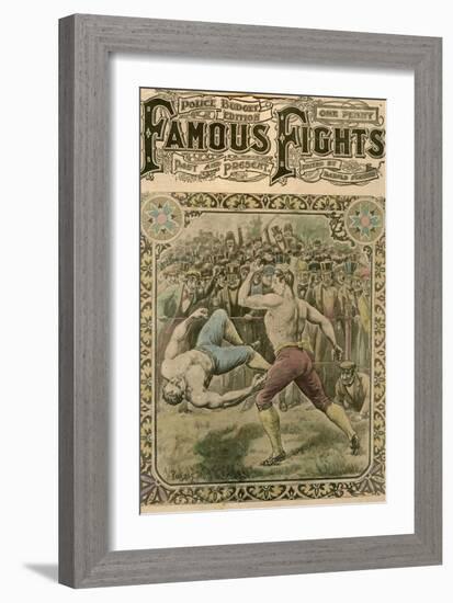 The Fight Between Tom Spring and Bill Neat, 1823-Pugnis-Framed Giclee Print