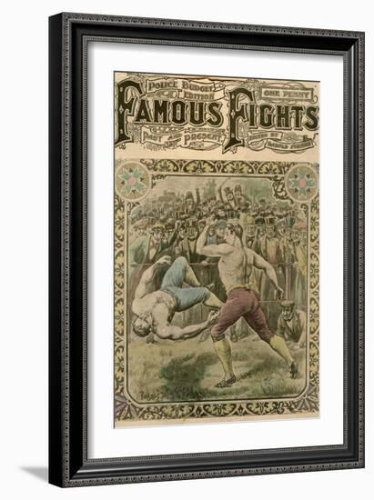 The Fight Between Tom Spring and Bill Neat, 1823-Pugnis-Framed Giclee Print