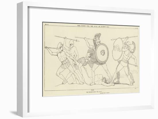The Fight for the Body of Partoclus-John Flaxman-Framed Giclee Print