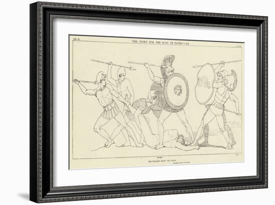 The Fight for the Body of Partoclus-John Flaxman-Framed Giclee Print