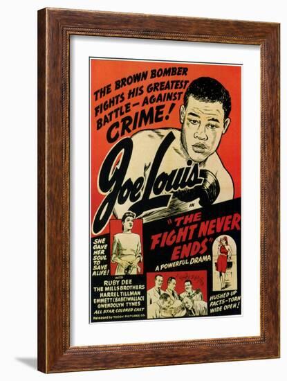 The Fight Never Ends-null-Framed Art Print