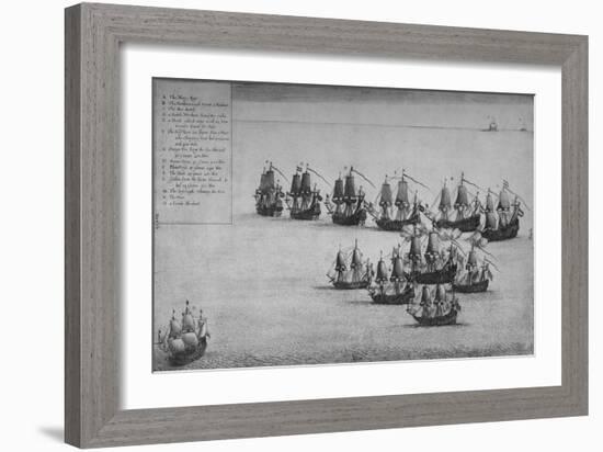 'The Fight of the Mary Rose', 1669-Wenceslaus Hollar-Framed Giclee Print