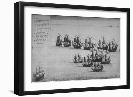 'The Fight of the Mary Rose', 1669-Wenceslaus Hollar-Framed Giclee Print