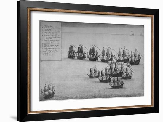 'The Fight of the Mary Rose', 1669-Wenceslaus Hollar-Framed Giclee Print