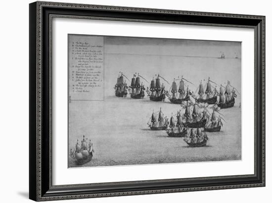 'The Fight of the Mary Rose', 1669-Wenceslaus Hollar-Framed Giclee Print