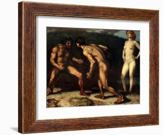 The Fight over a Woman, 1905-Franz von Stuck-Framed Giclee Print