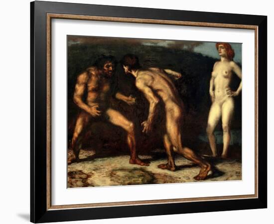 The Fight over a Woman, 1905-Franz von Stuck-Framed Giclee Print