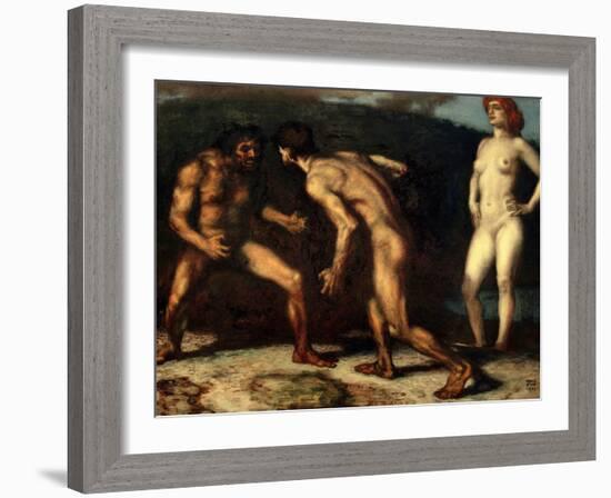 The Fight over a Woman, 1905-Franz von Stuck-Framed Giclee Print