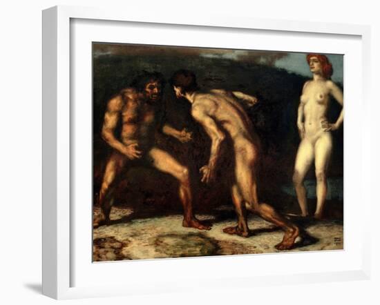 The Fight over a Woman, 1905-Franz von Stuck-Framed Giclee Print