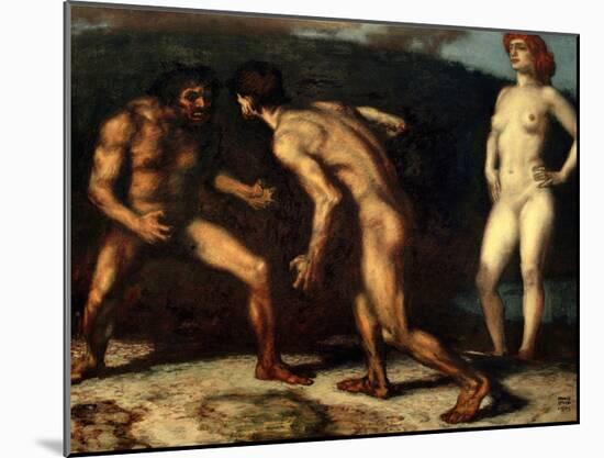 The Fight over a Woman, 1905-Franz von Stuck-Mounted Giclee Print