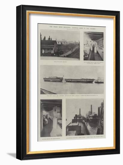 The Fight with Smallpox, Hospital-Ships in the Thames-null-Framed Giclee Print