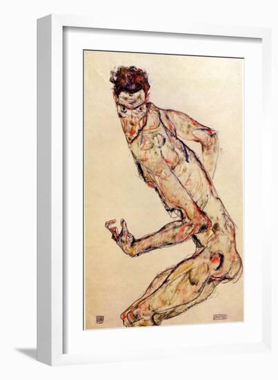 The Fighter, 1913-Egon Schiele-Framed Giclee Print