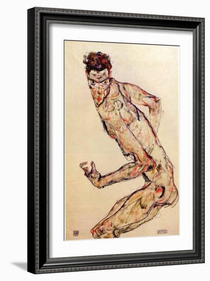 The Fighter, 1913-Egon Schiele-Framed Giclee Print