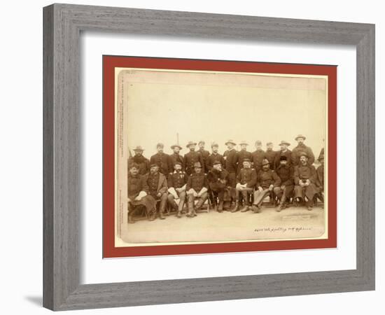 The Fighting 7th Officers-John C. H. Grabill-Framed Giclee Print