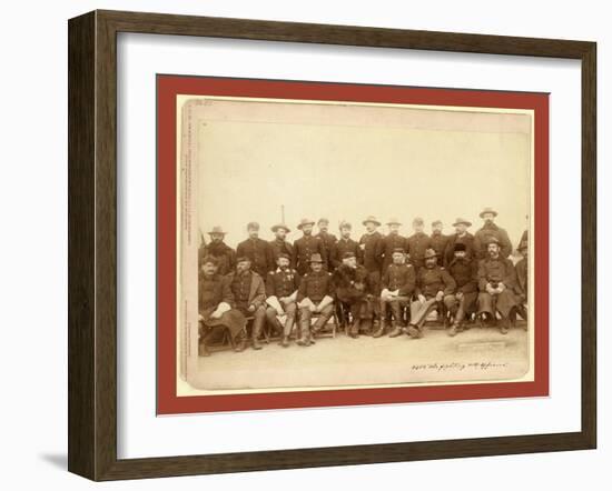 The Fighting 7th Officers-John C. H. Grabill-Framed Giclee Print