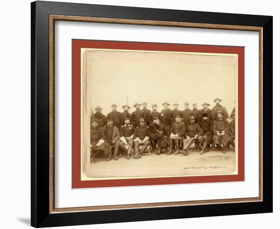 The Fighting 7th Officers-John C. H. Grabill-Framed Giclee Print