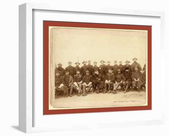 The Fighting 7th Officers-John C. H. Grabill-Framed Giclee Print