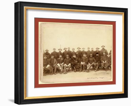 The Fighting 7th Officers-John C. H. Grabill-Framed Giclee Print