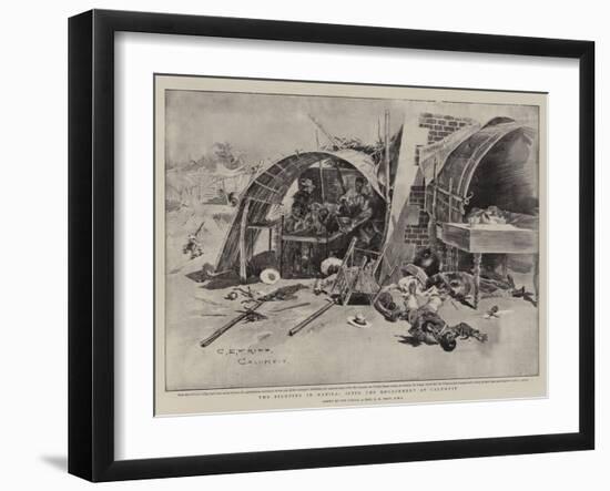 The Fighting in Manila, after the Engagement at Calumpit-Charles Edwin Fripp-Framed Giclee Print