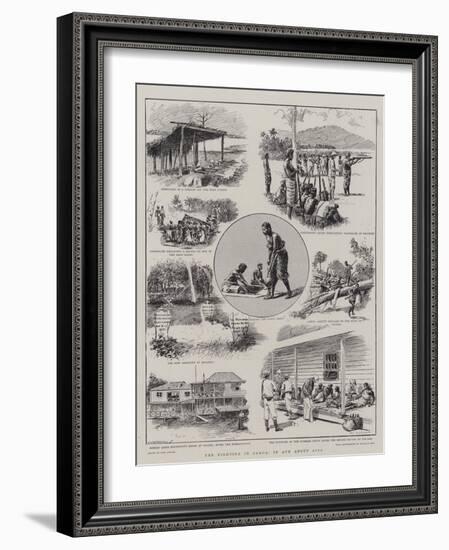 The Fighting in Samoa, in and About Apia-Paul Destez-Framed Giclee Print