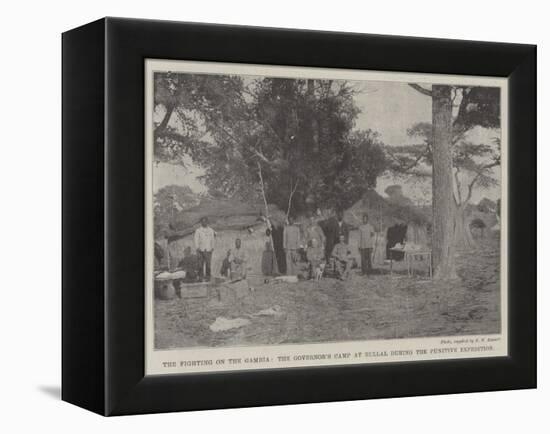 The Fighting on the Gambia, the Governor's Camp at Bullal During the Punitive Expedition-null-Framed Premier Image Canvas