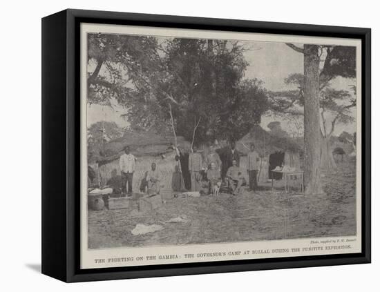 The Fighting on the Gambia, the Governor's Camp at Bullal During the Punitive Expedition-null-Framed Premier Image Canvas