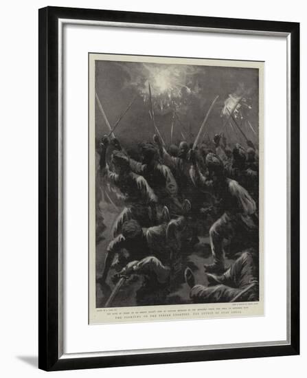 The Fighting on the Indian Frontier, the Effect of Star Shell-Joseph Nash-Framed Giclee Print