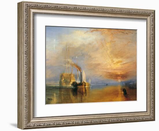 The Fighting Temeraire, 1838-J M W Turner-Framed Giclee Print