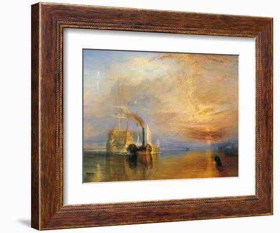 The Fighting Temeraire, 1838-J M W Turner-Framed Giclee Print