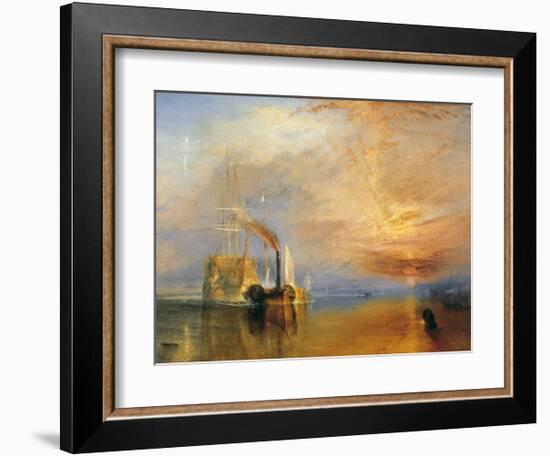 The Fighting Temeraire, 1838-J M W Turner-Framed Giclee Print