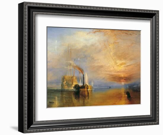 The Fighting Temeraire, 1838-J M W Turner-Framed Giclee Print