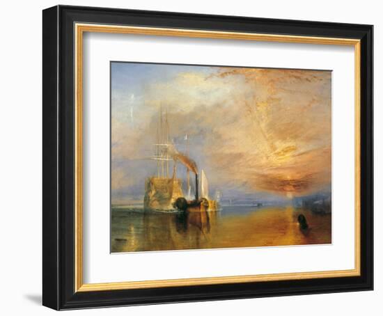 The Fighting Temeraire, 1838-J M W Turner-Framed Giclee Print