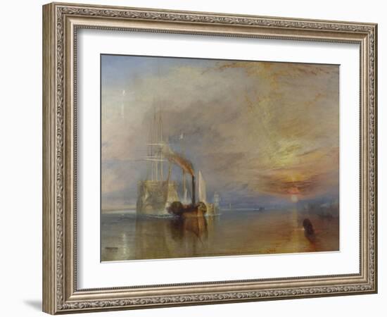 The Fighting Temeraire, 1839-J M W Turner-Framed Art Print