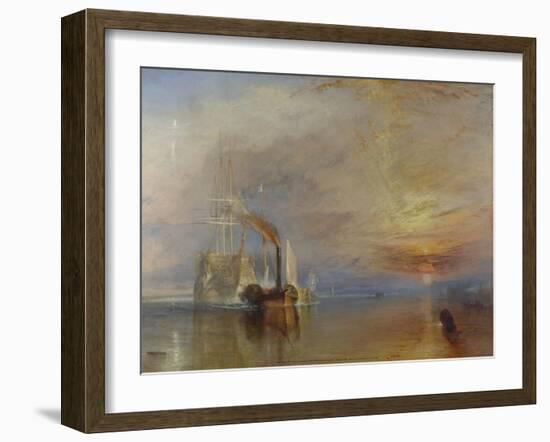 The Fighting Temeraire, 1839-J M W Turner-Framed Art Print