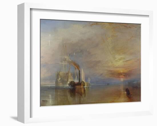 The Fighting Temeraire, 1839-J M W Turner-Framed Art Print