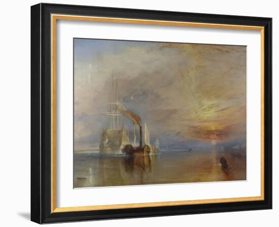 The Fighting Temeraire, 1839-J M W Turner-Framed Art Print