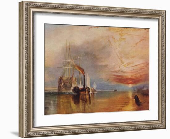 'The Fighting Temeraire', 1839-JMW Turner-Framed Giclee Print