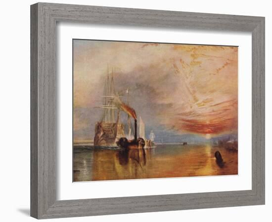 'The Fighting Temeraire', 1839-JMW Turner-Framed Giclee Print